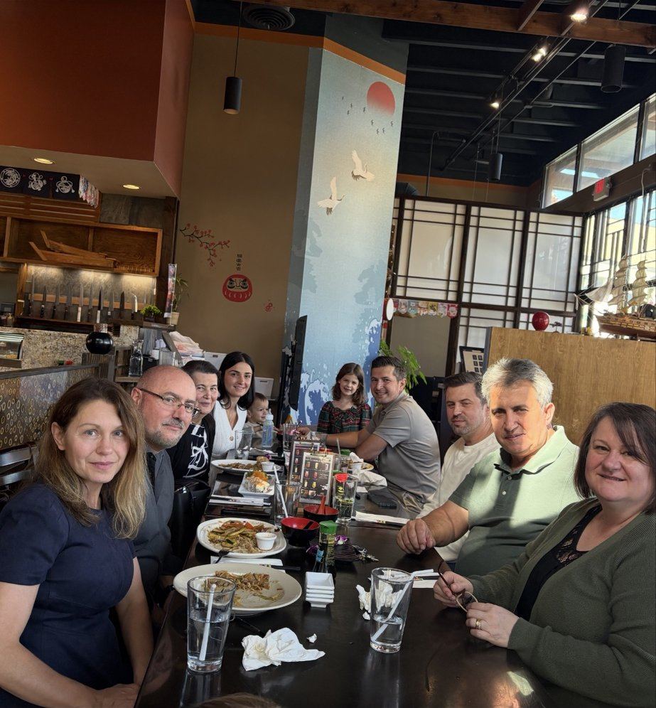 Romanian church fellowship meal in the Portland area